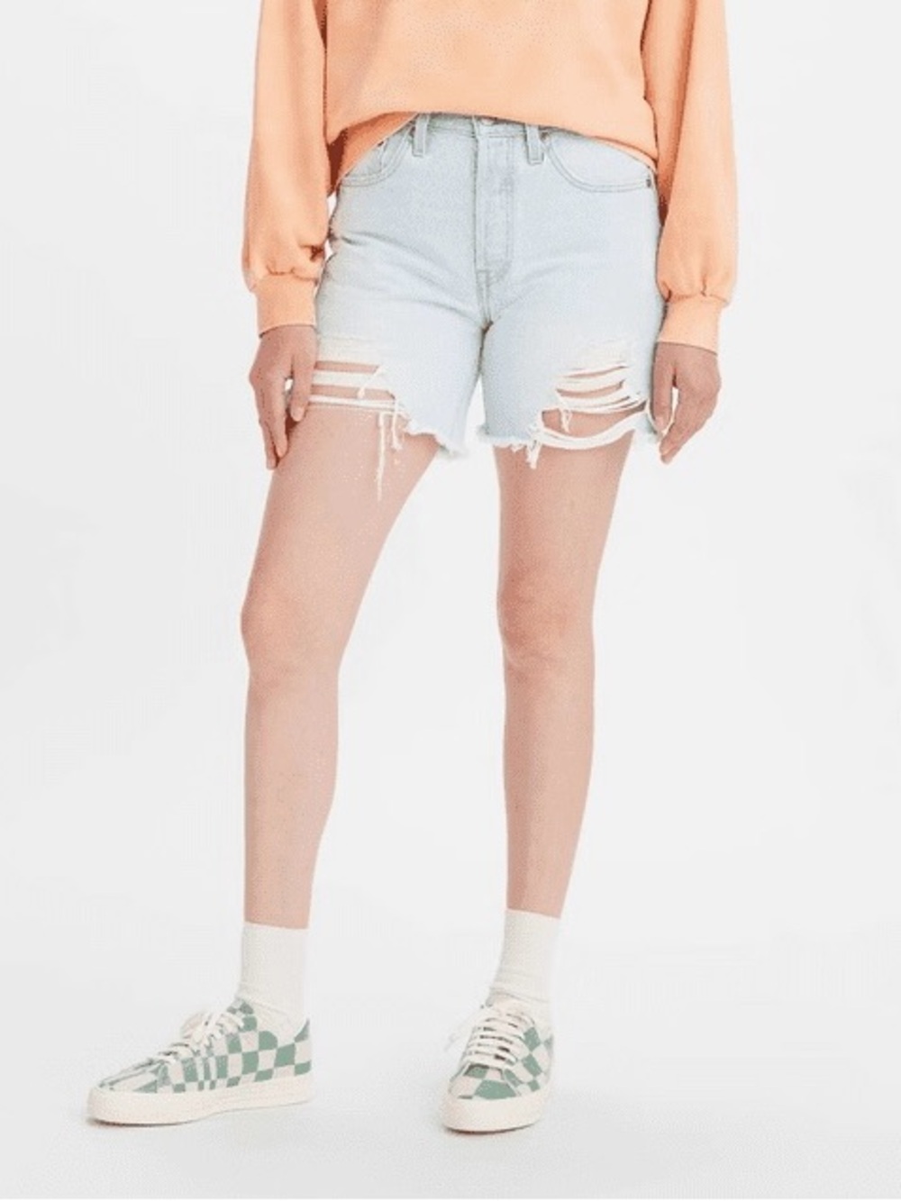 NWT Levi's Shake It Up 501 Mid Thigh Short- Women's Size 32